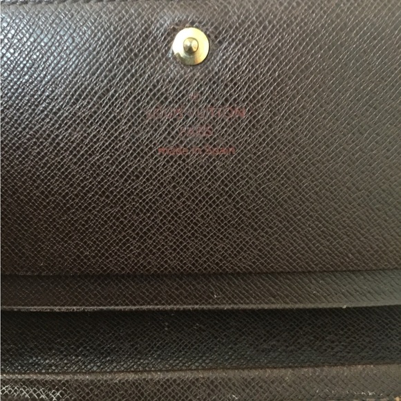 Authentic Lois Vuitton DAMIER EBENE Port Billets Monnaie Zipper Compact Wallet - Picture 5 of 16